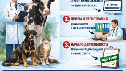 Ветеринария саласындағы кәсіпкерлік қызметтің хабарламалық тәртібі
